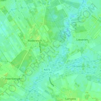 Топографічна карта Alteveer, висота, рельєф