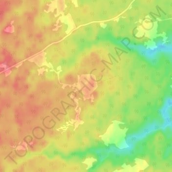 Топографічна карта Липцы, висота, рельєф
