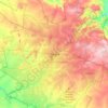 Топографічна карта Хараре, висота, рельєф