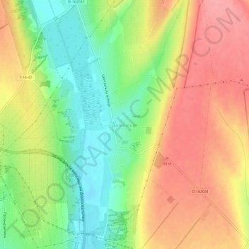 Топографічна карта Долинське, висота, рельєф
