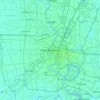 Топографічна карта Банґкок, висота, рельєф