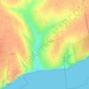 Топографічна карта Широка Балка, висота, рельєф