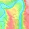Топографічна карта Делева, висота, рельєф