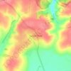 Топографічна карта Бране Поле, висота, рельєф