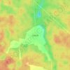 Топографічна карта Крути, висота, рельєф