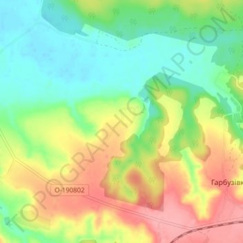 Топографічна карта Караван, висота, рельєф
