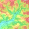 Топографічна карта Зацарне, висота, рельєф