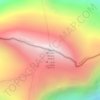 Топографічна карта Пік Перемоги, висота, рельєф