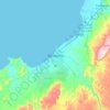 Топографічна карта Бенгела, висота, рельєф
