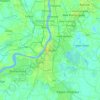 Топографічна карта Колката, висота, рельєф