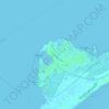 Топографічна карта Ocracoke, висота, рельєф