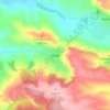 Топографічна карта Бачів, висота, рельєф