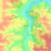 Топографічна карта Радів, висота, рельєф