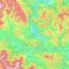 Топографічна карта Зениця, висота, рельєф