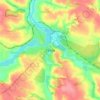 Топографічна карта Тетіїв, висота, рельєф