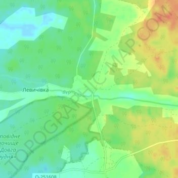 Топографічна карта Нова Рудня, висота, рельєф