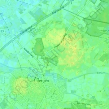 Топографічна карта Mallem, висота, рельєф