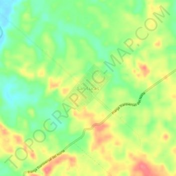 Топографічна карта San Lucas, висота, рельєф