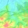 Топографічна карта Шегині, висота, рельєф