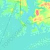 Топографічна карта Akuna Yala, висота, рельєф