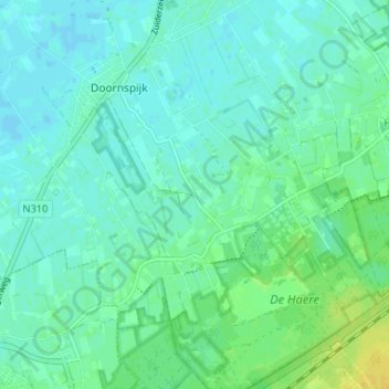 Топографічна карта Wessinge, висота, рельєф