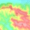 Топографічна карта Яворівці, висота, рельєф