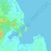 Топографічна карта Тринкомалі, висота, рельєф