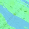 Топографічна карта 崇明区, висота, рельєф