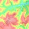 Топографічна карта Хижинці, висота, рельєф