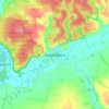 Топографічна карта Борисівка, висота, рельєф