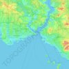 Топографічна карта Стамбул, висота, рельєф
