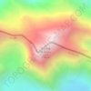 Топографічна карта Skyang Kangri 斯坎格里峰, висота, рельєф