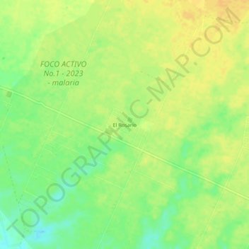 Топографічна карта El Rosario, висота, рельєф