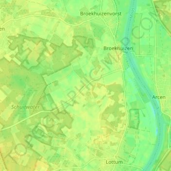 Топографічна карта Stokt, висота, рельєф