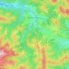 Топографічна карта Верхній Яловець, висота, рельєф