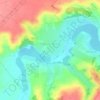 Топографічна карта Красне Перше, висота, рельєф