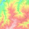 Топографічна карта Вовченське сільське поселення, висота, рельєф