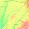Топографічна карта Коррієнтес, висота, рельєф