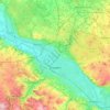 Топографічна карта Дрезден, висота, рельєф