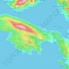 Топографічна карта Luštica, висота, рельєф