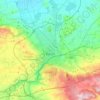 Топографічна карта Ерфурт, висота, рельєф