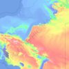 Топографічна карта Манґистауський район, висота, рельєф