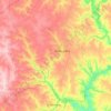 Топографічна карта Компаніївська селищна громада, висота, рельєф