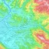 Топографічна карта Сараєво, висота, рельєф
