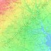 Топографічна карта Х'юстон, висота, рельєф