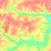 Топографічна карта Сур'янинське сільське поселення, висота, рельєф