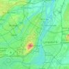 Топографічна карта Монреаль, висота, рельєф
