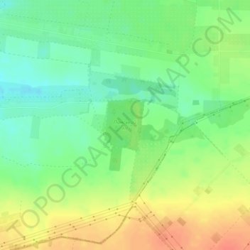 Топографічна карта Панський ліс, висота, рельєф