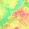 Топографічна карта Фастів, висота, рельєф