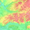 Топографічна карта Кролевецька міська громада, висота, рельєф